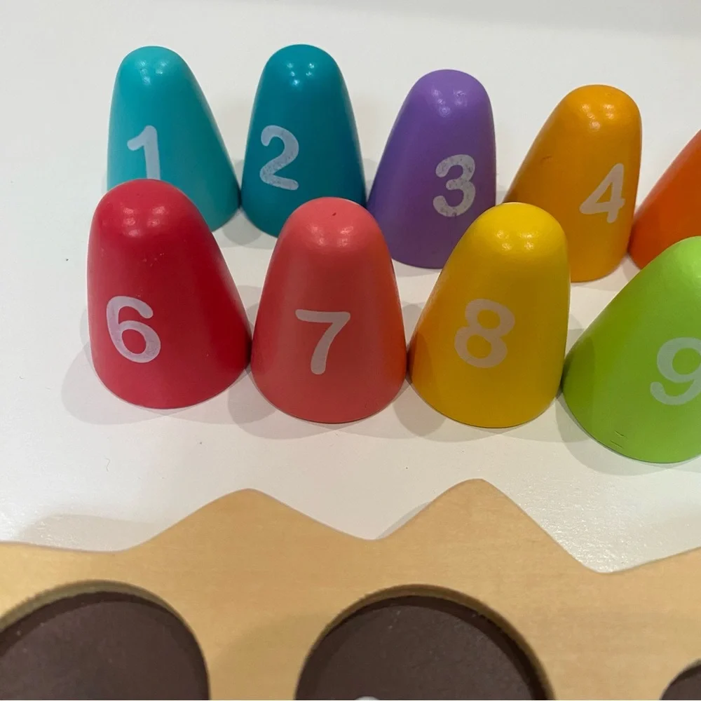 Janod Wooden Number Sorting Hedgehog | Montessori